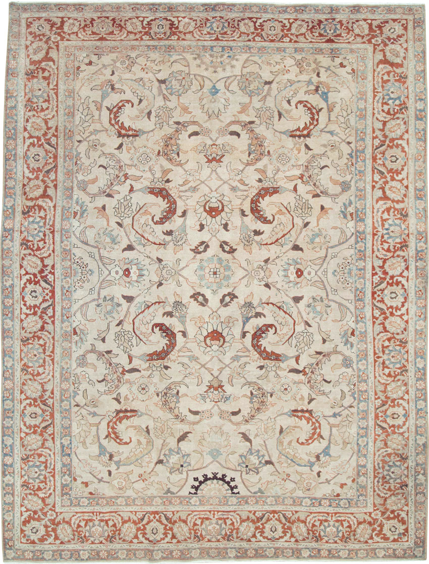 Antique Persian Tabriz Room Size Carpet, No.28783 - Galerie Shabab