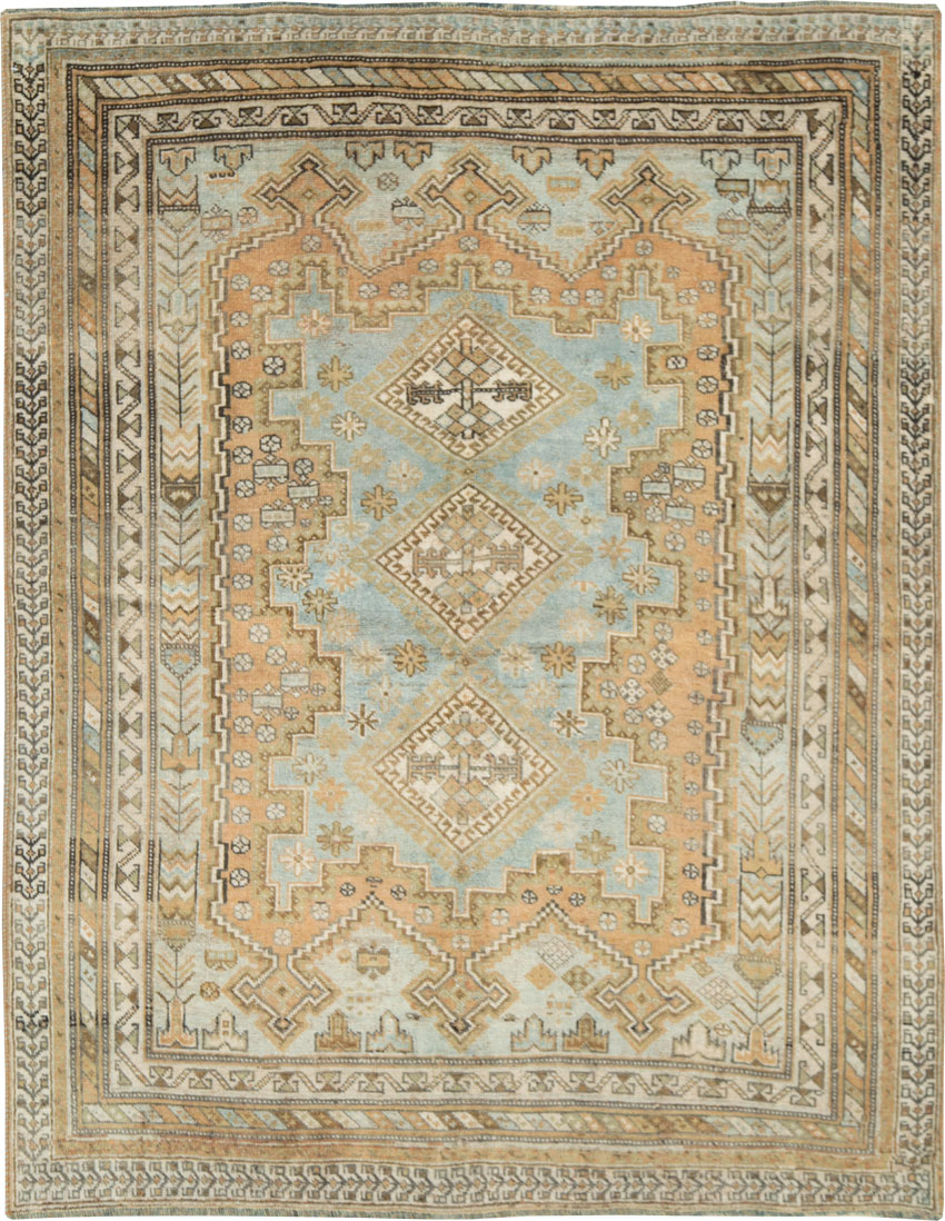 Vintage Persian Afshar Accent Rug, No.28786 - Galerie Shabab