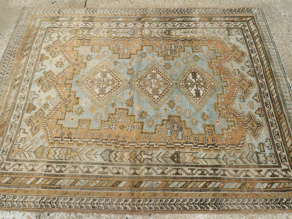 Vintage Persian Afshar Accent Rug, No.28786 - Galerie Shabab