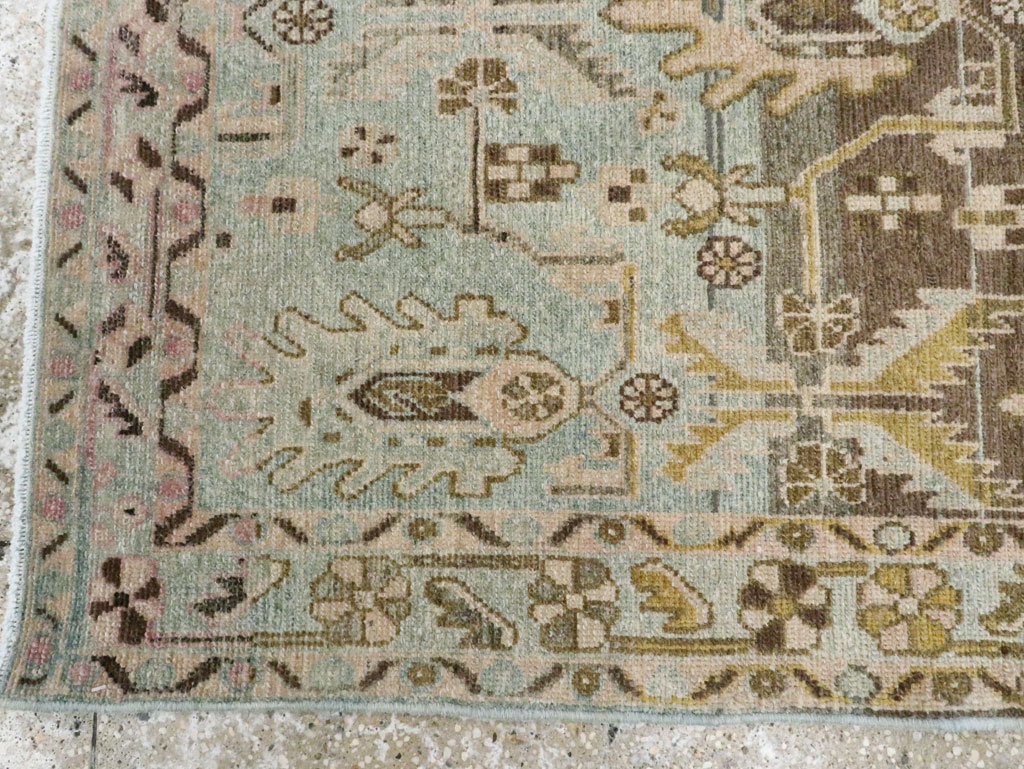 Vintage Persian Malayer Throw Rug, No.28787 - Galerie Shabab