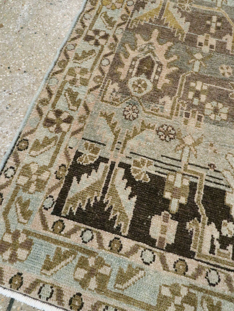 Vintage Persian Malayer Throw Rug, No.28787 - Galerie Shabab