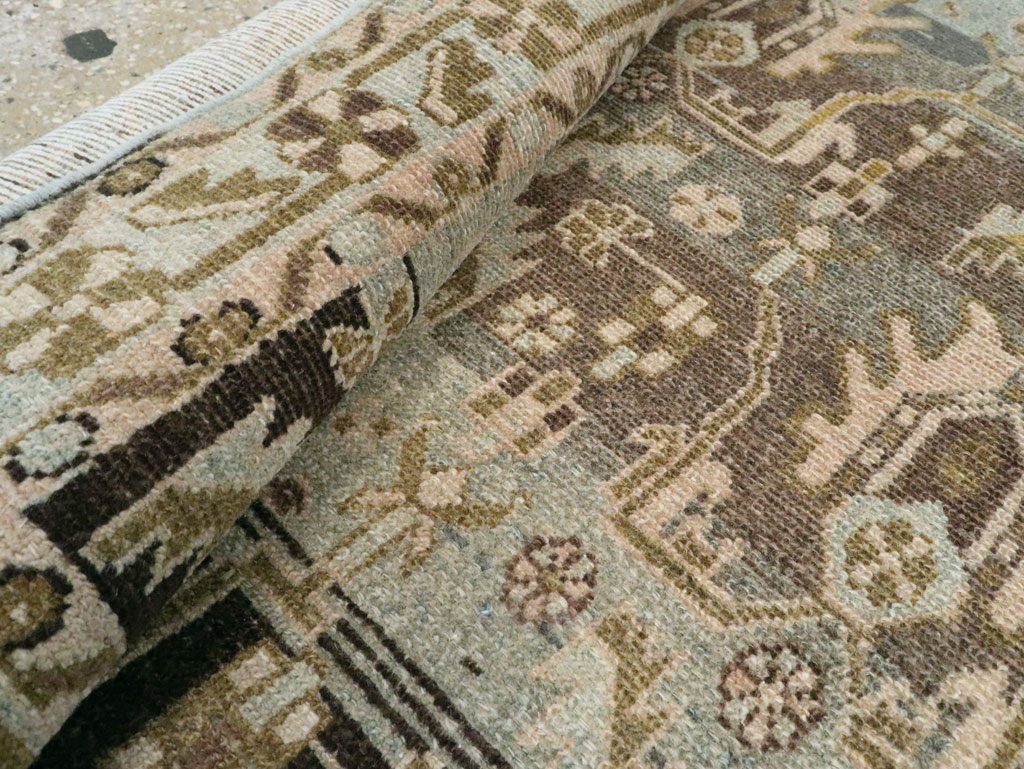 Vintage Persian Malayer Throw Rug, No.28787 - Galerie Shabab