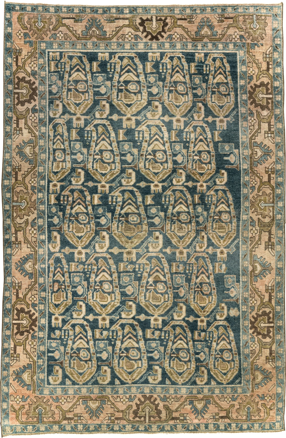 Vintage Persian Malayer Accent Rug, No.28789 - Galerie Shabab