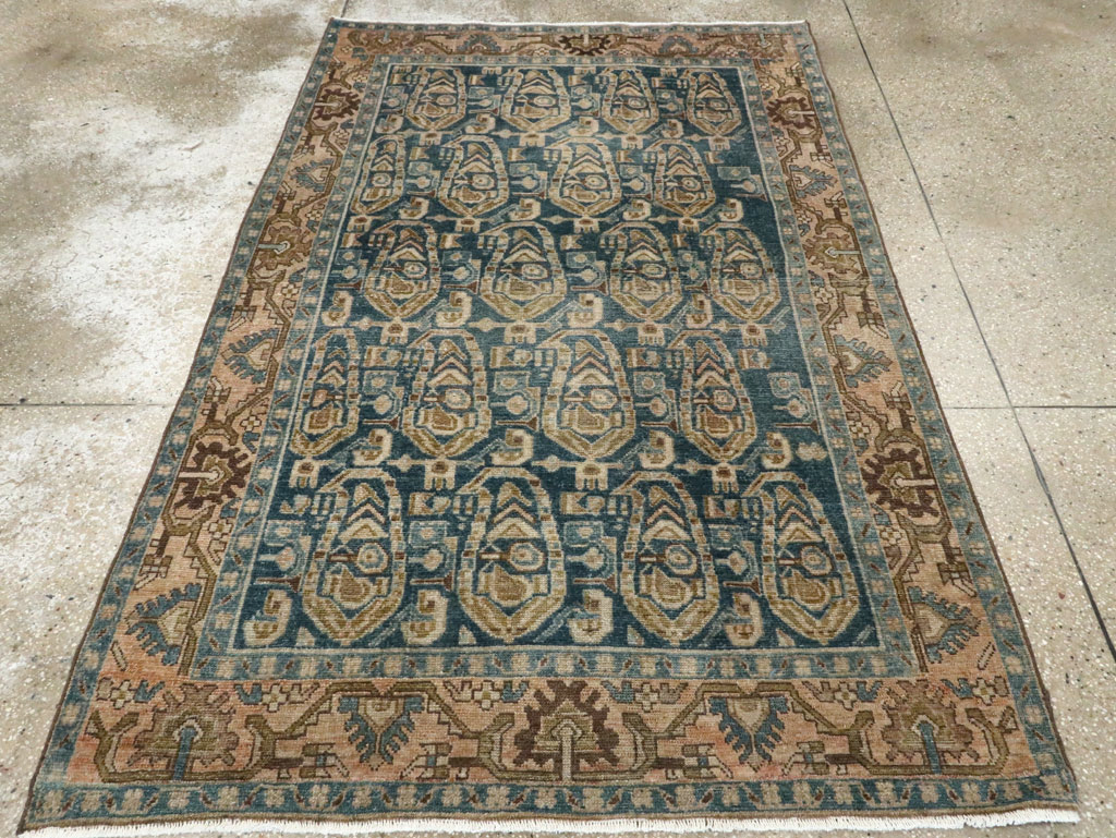 Vintage Persian Malayer Accent Rug, No.28789 - Galerie Shabab