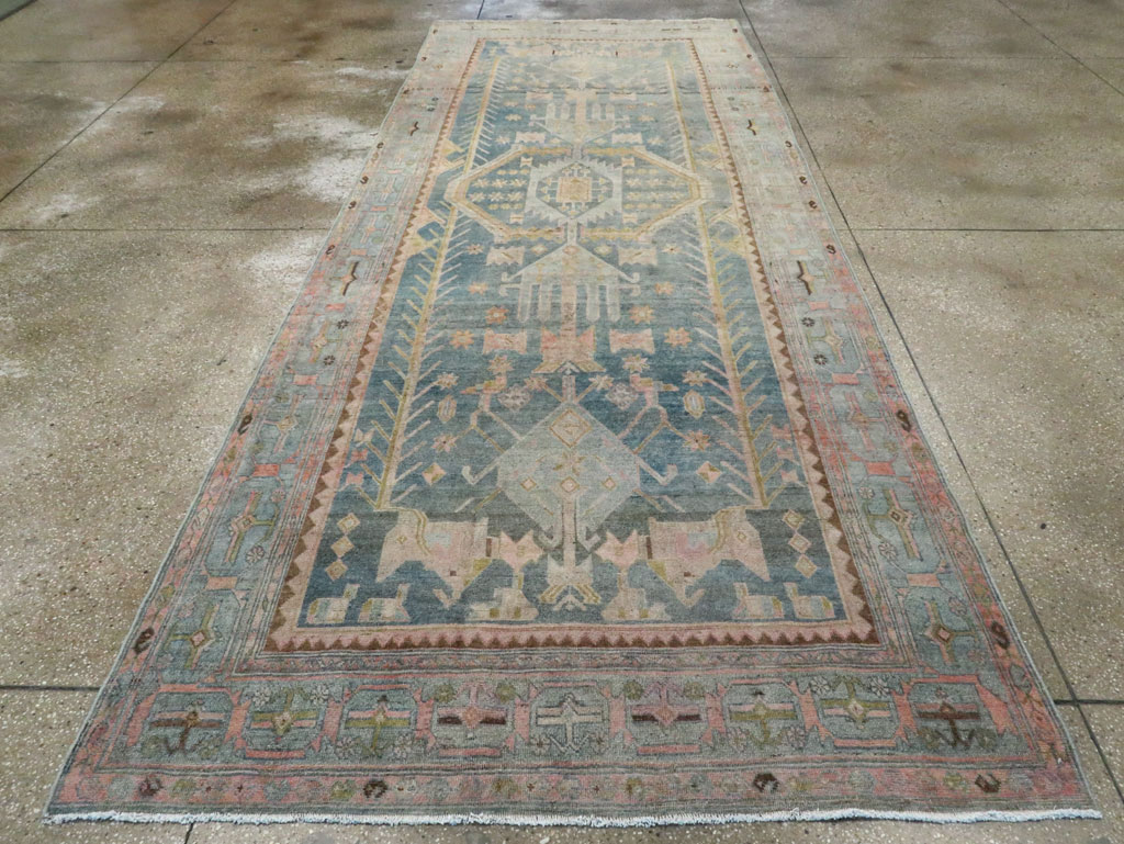 Antique Persian Bidjar Gallery Carpet, No.28793 - Galerie Shabab