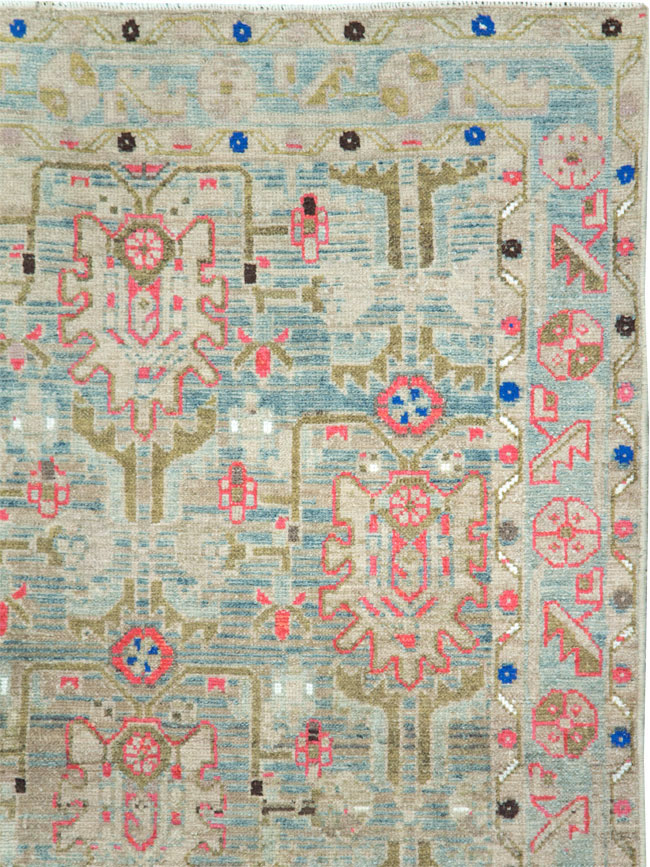Vintage Persian Malayer Throw Rug, No.28796 - Galerie Shabab