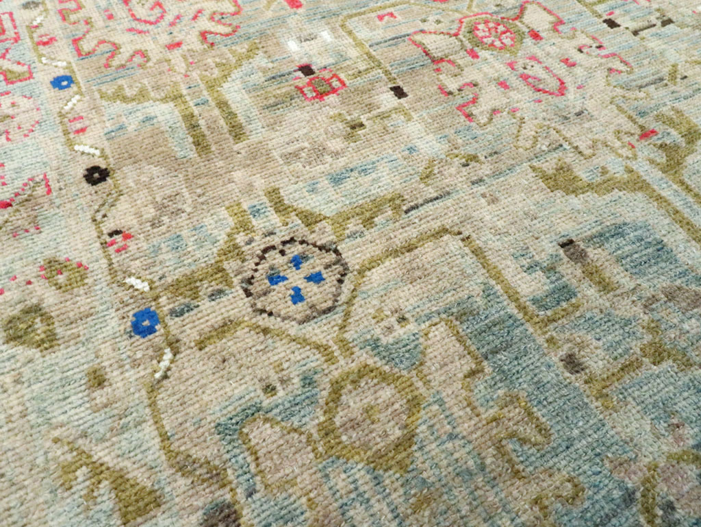 Vintage Persian Malayer Throw Rug, No.28796 - Galerie Shabab