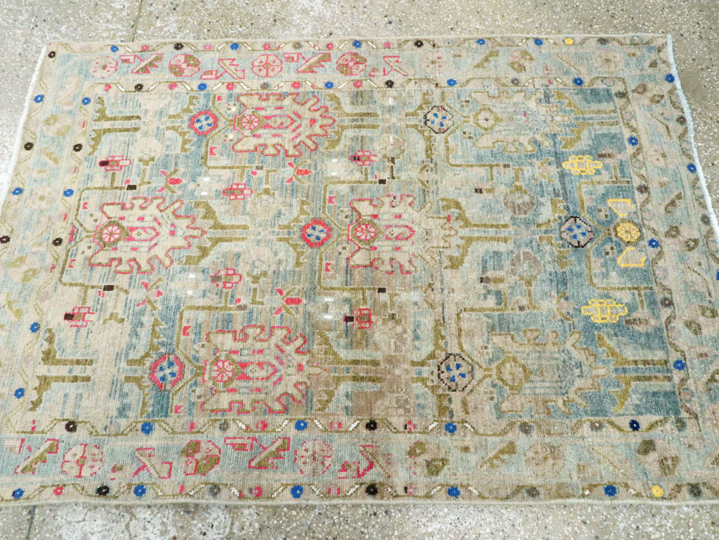 Vintage Persian Malayer Throw Rug, No.28796 - Galerie Shabab