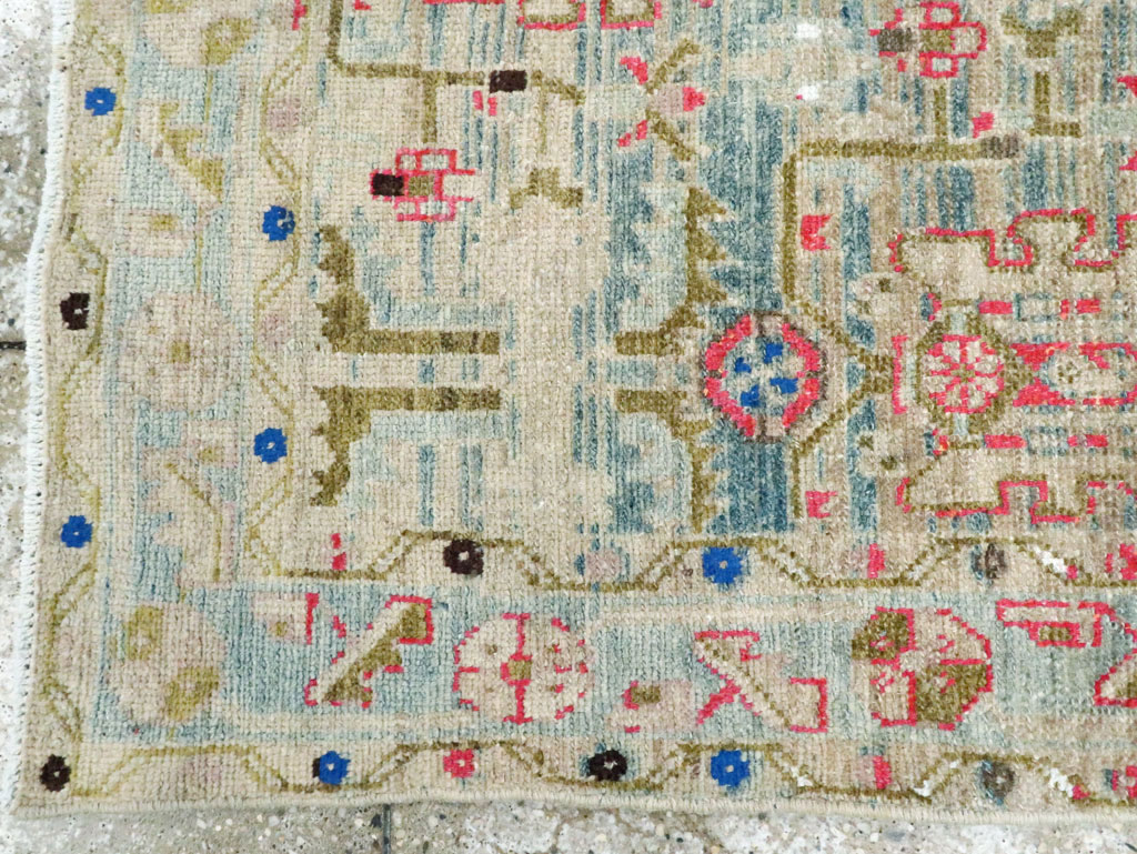 Vintage Persian Malayer Throw Rug, No.28796 - Galerie Shabab