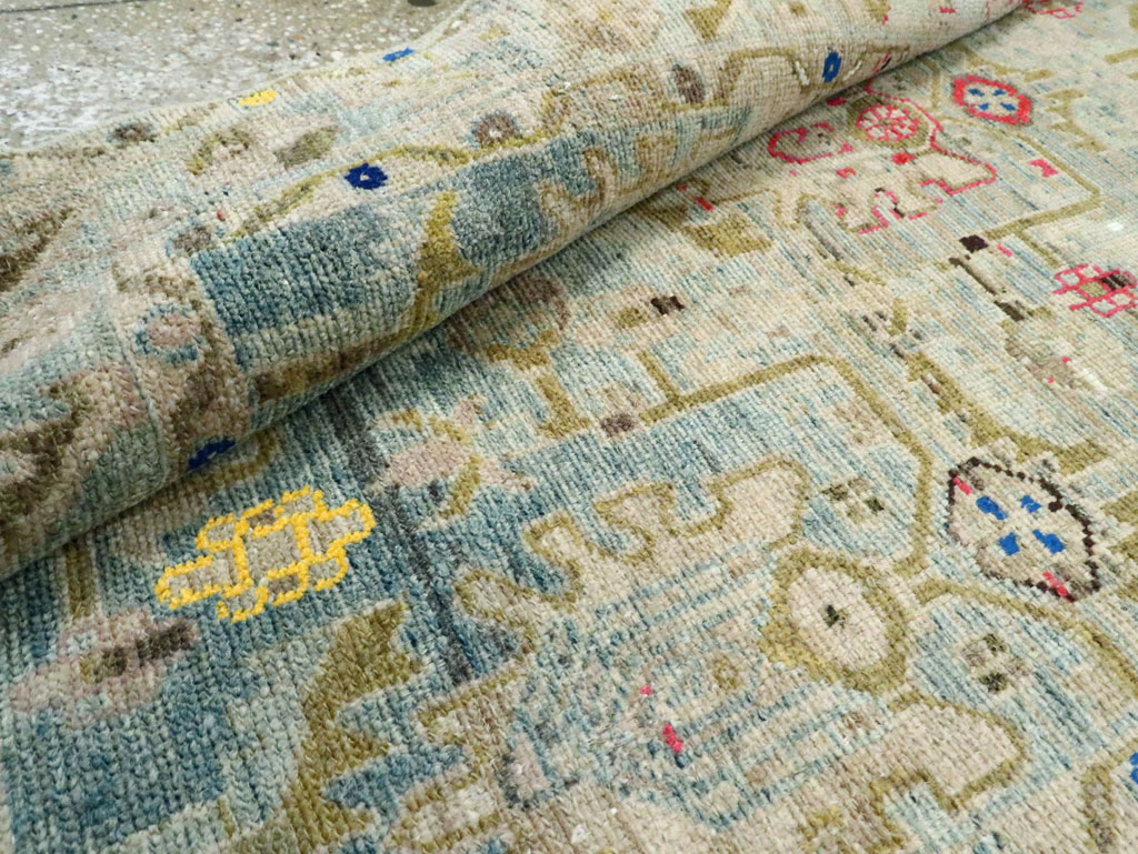 Vintage Persian Malayer Throw Rug, No.28796 - Galerie Shabab