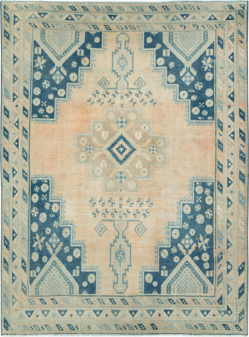 Vintage Persian Afshar Accent Rug, No.28806 - Galerie Shabab