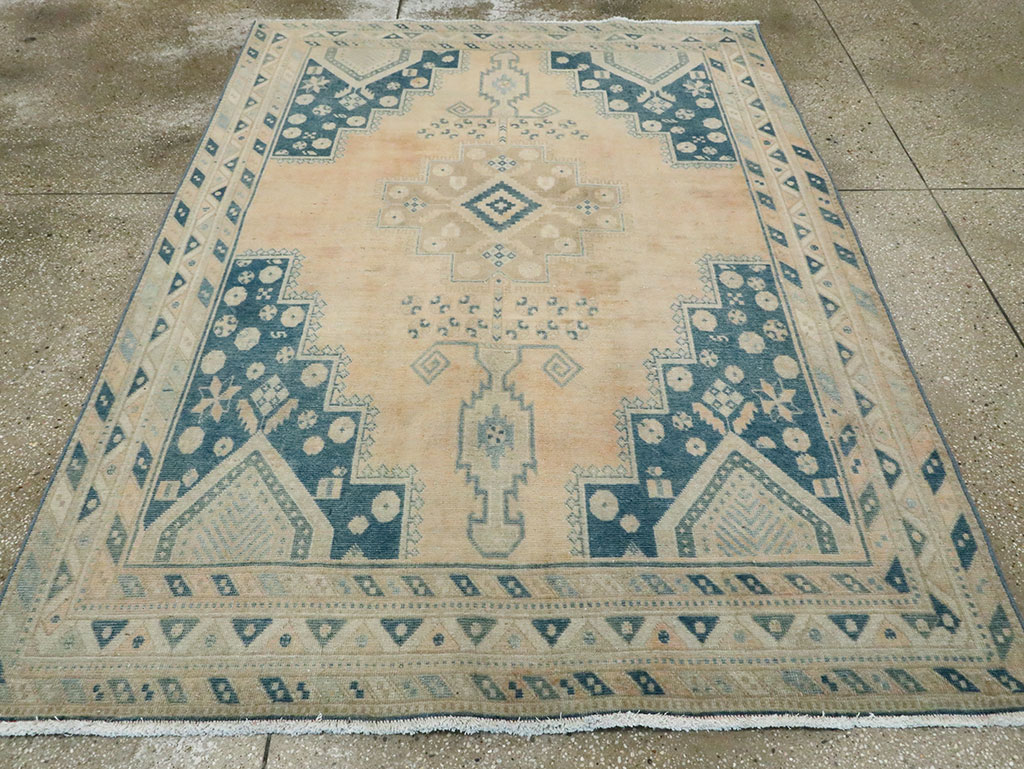 Vintage Persian Afshar Accent Rug, No.28806 - Galerie Shabab