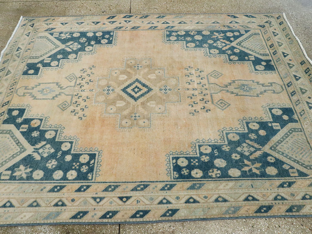 Vintage Persian Afshar Accent Rug, No.28806 - Galerie Shabab