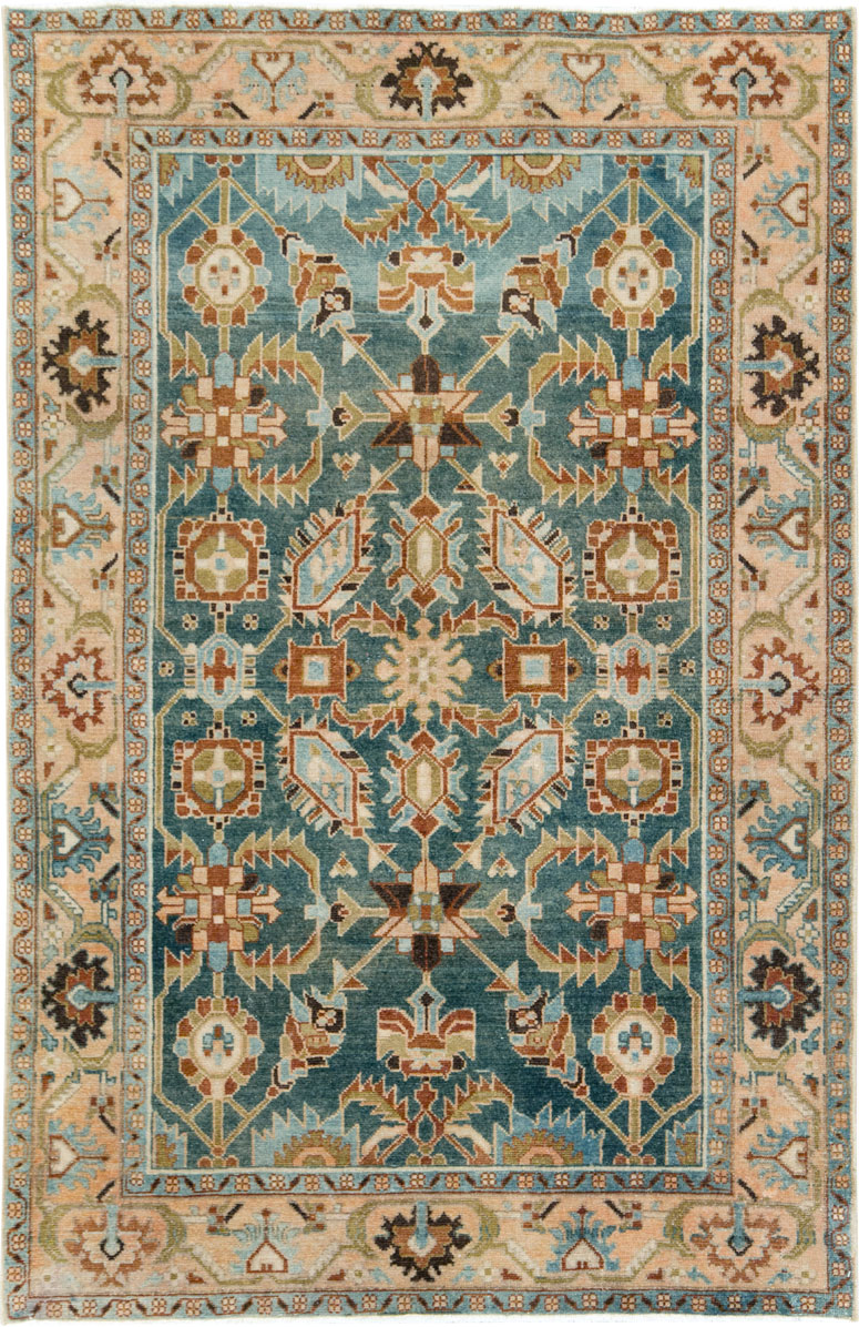 Vintage Persian Malayer Accent Rug, No.28807 - Galerie Shabab
