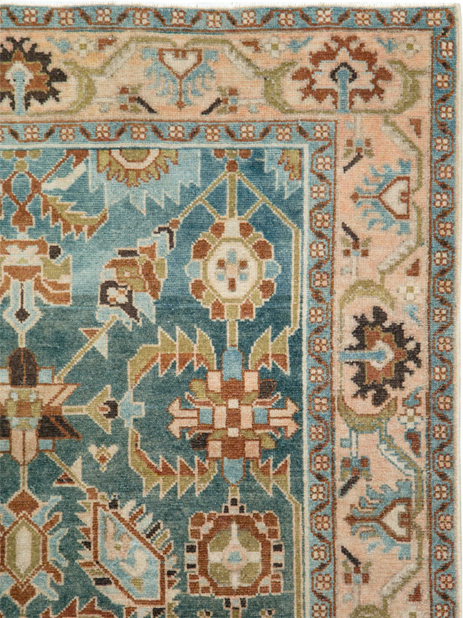 Vintage Persian Malayer Accent Rug, No.28807 - Galerie Shabab