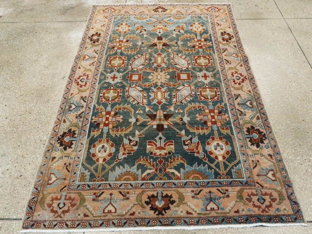 Vintage Persian Malayer Accent Rug, No.28807 - Galerie Shabab
