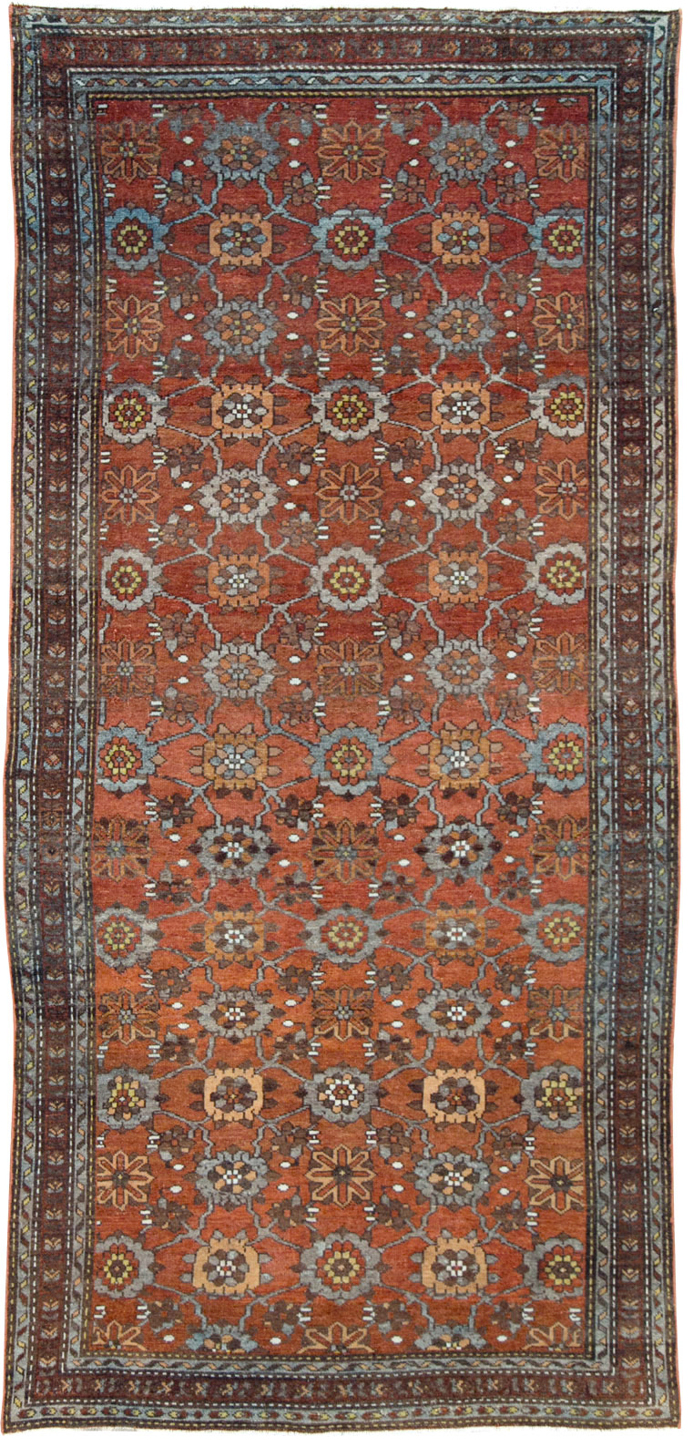 Vintage Persian Malayer Gallery Rug, No.28811 - Galerie Shabab