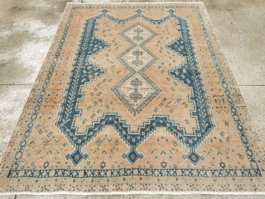 Vintage Persian Afshar Accent Rug, No.28813 - Galerie Shabab