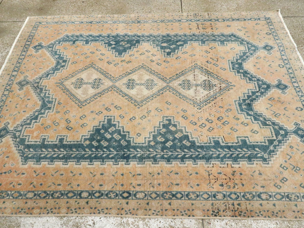 Vintage Persian Afshar Accent Rug, No.28813 - Galerie Shabab