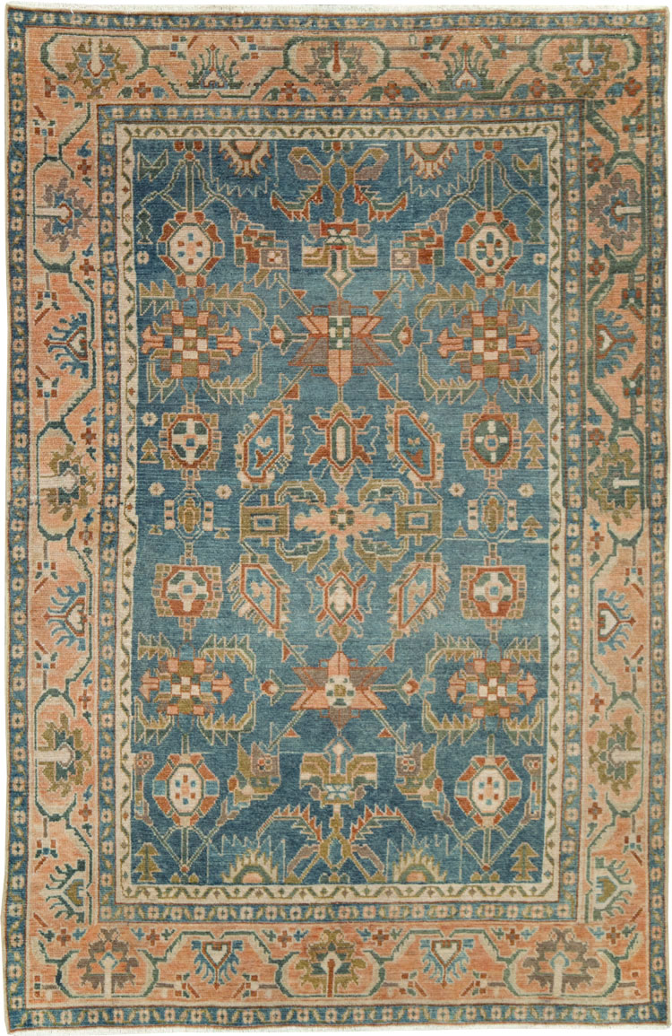 Vintage Persian Malayer Accent Rug, No.28817 - Galerie Shabab