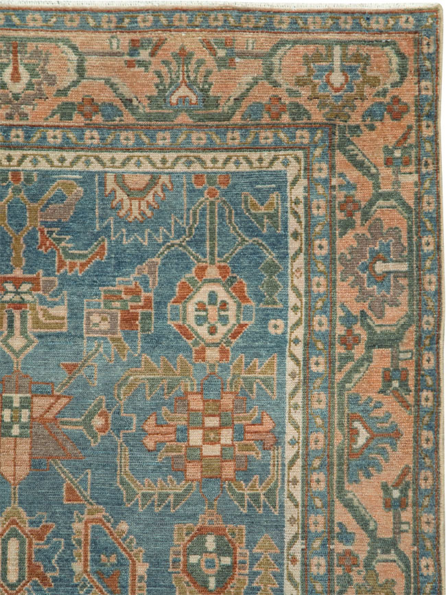 Vintage Persian Malayer Accent Rug, No.28817 - Galerie Shabab