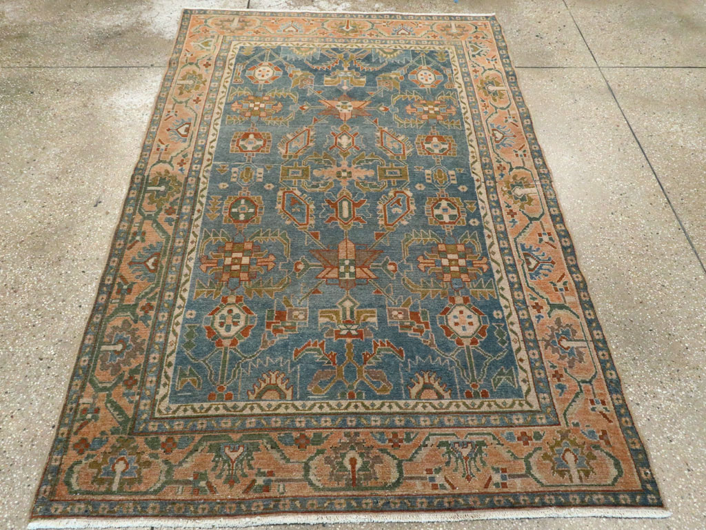 Vintage Persian Malayer Accent Rug, No.28817 - Galerie Shabab