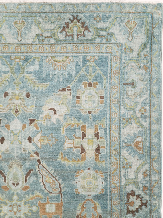 Vintage Persian Malayer Accent Rug, No.28818 - Galerie Shabab