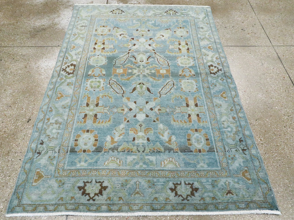 Vintage Persian Malayer Accent Rug, No.28818 - Galerie Shabab