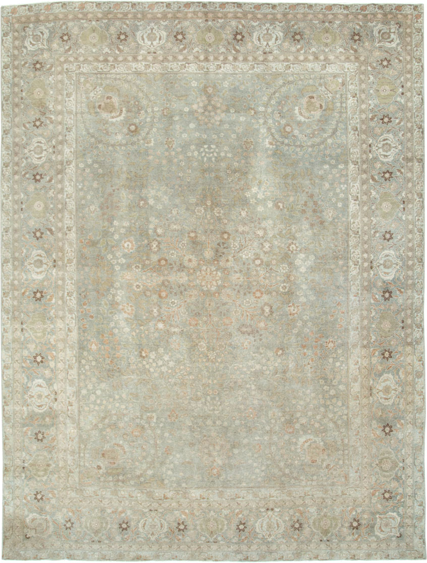 Antique Persian Tabriz Room Size Carpet, No.28822 - Galerie Shabab
