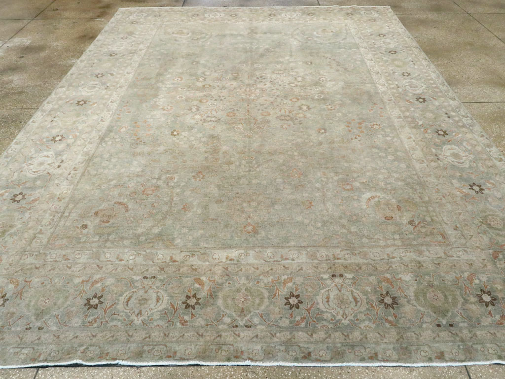 Antique Persian Tabriz Room Size Carpet, No.28822 - Galerie Shabab