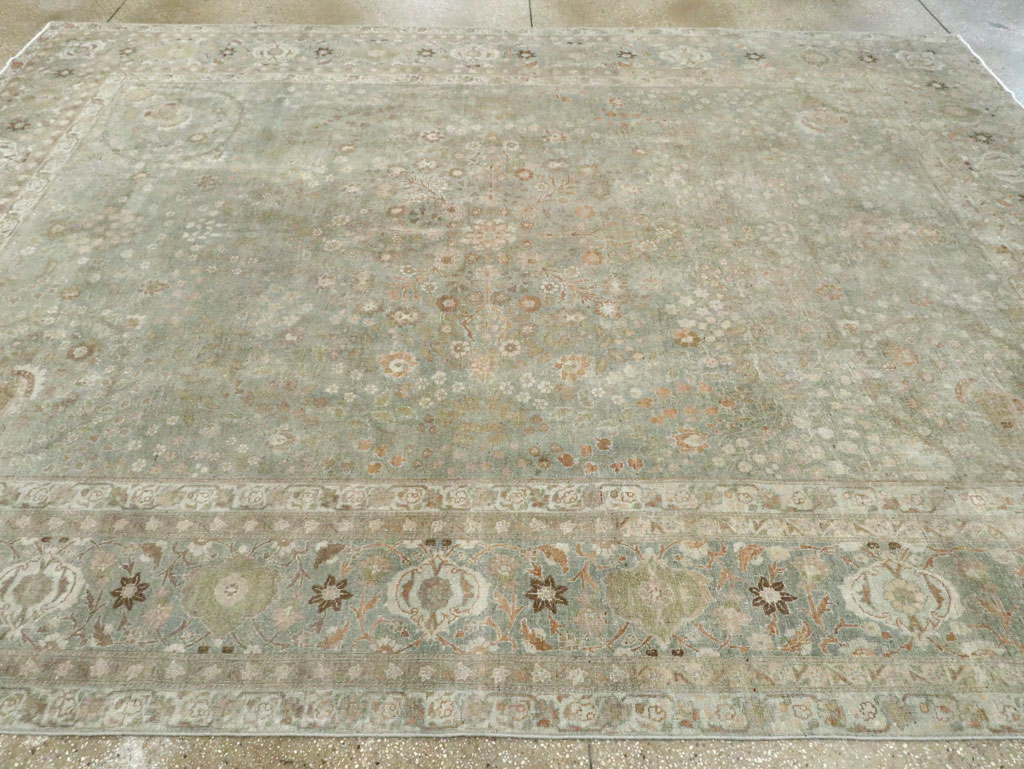 Antique Persian Tabriz Room Size Carpet, No.28822 - Galerie Shabab
