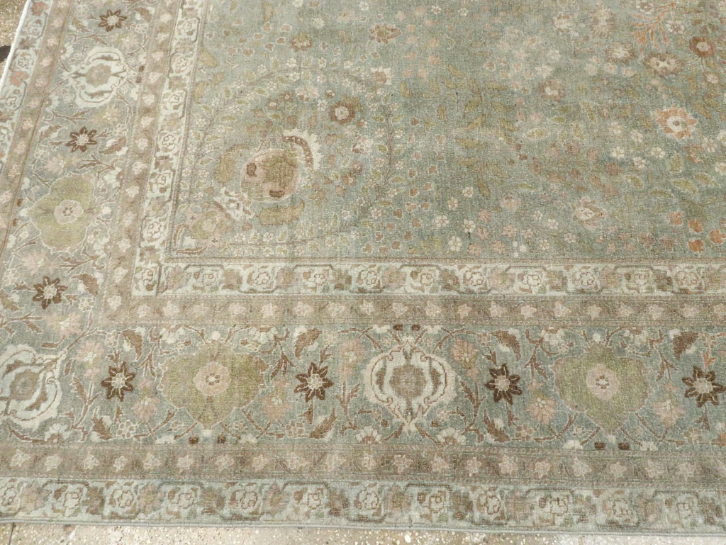 Antique Persian Tabriz Room Size Carpet, No.28822 - Galerie Shabab