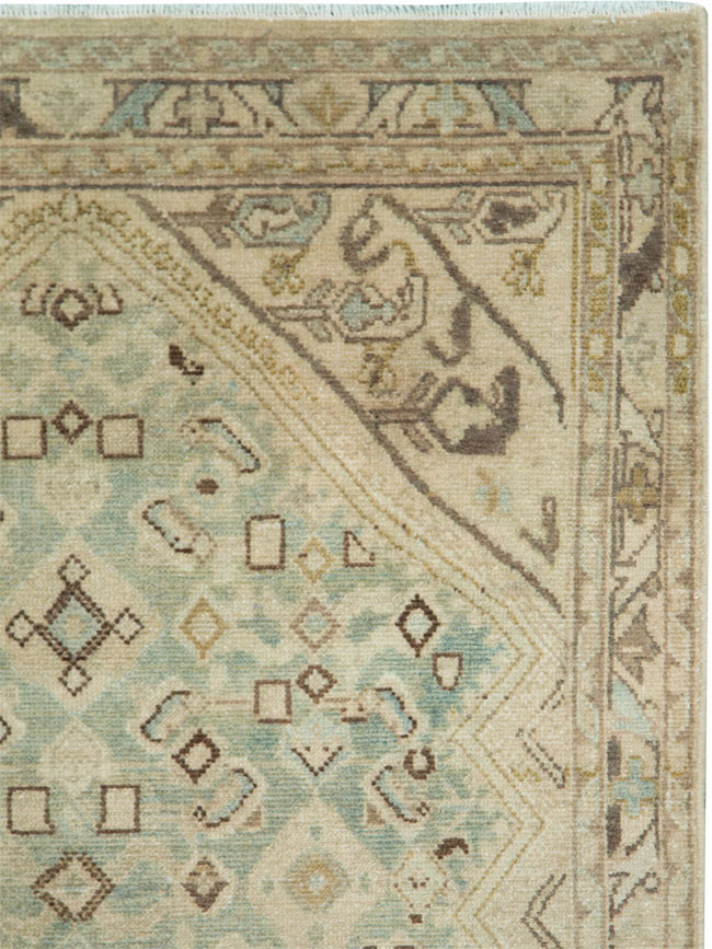 Vintage Persian Malayer Throw Rug, No.28824 - Galerie Shabab