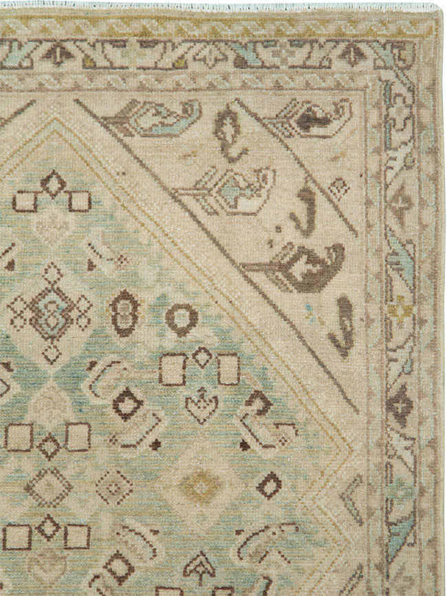 Vintage Persian Malayer Throw Rug, No.28824 - Galerie Shabab