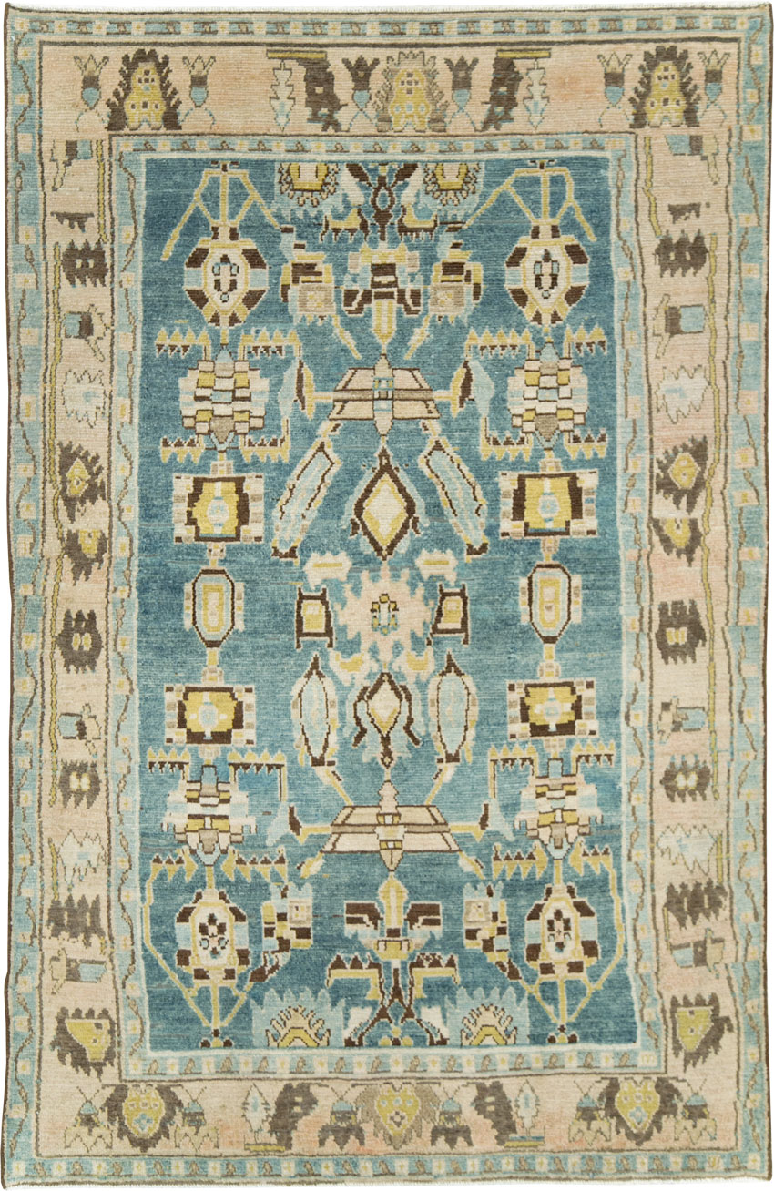 Vintage Persian Malayer Accent Rug, No.28826 - Galerie Shabab