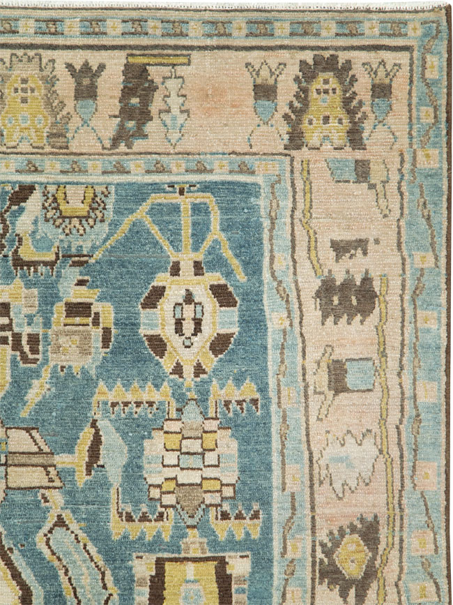 Vintage Persian Malayer Accent Rug, No.28826 - Galerie Shabab