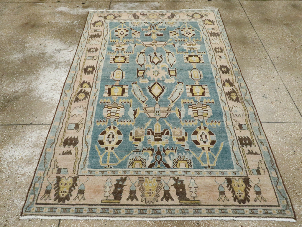 Vintage Persian Malayer Accent Rug, No.28826 - Galerie Shabab