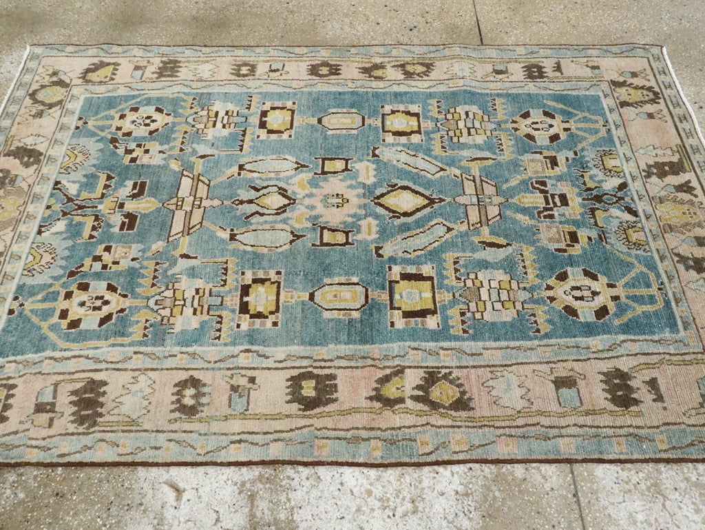Vintage Persian Malayer Accent Rug, No.28826 - Galerie Shabab