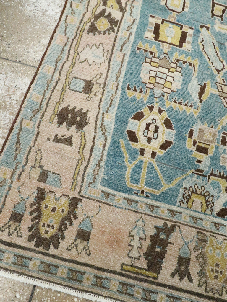 Vintage Persian Malayer Accent Rug, No.28826 - Galerie Shabab