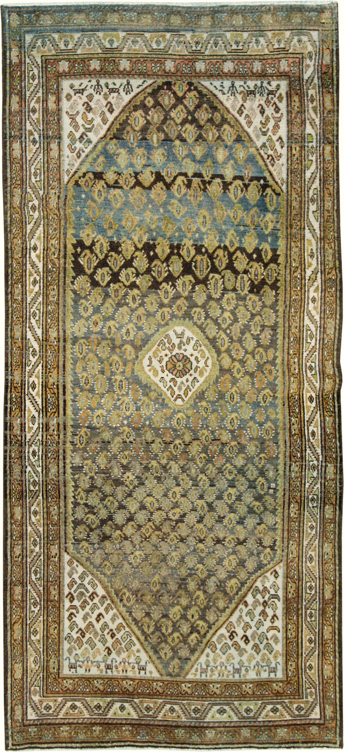 Vintage Persian Malayer Gallery Rug, No.28829 - Galerie Shabab