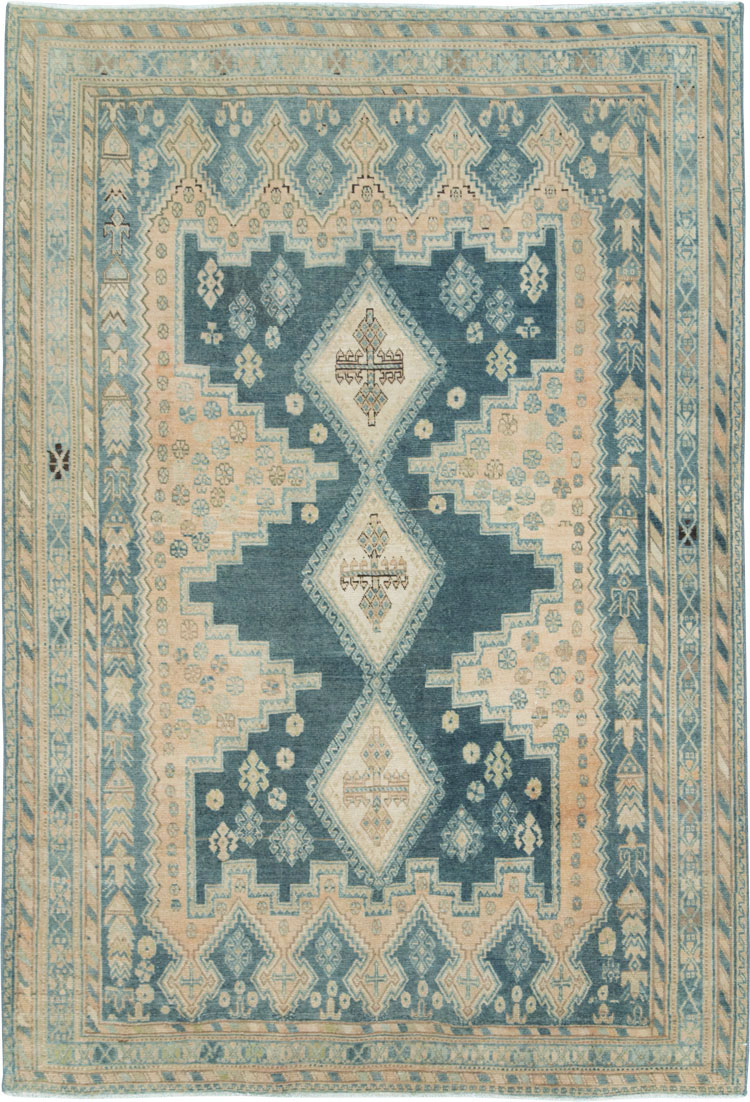Vintage Persian Afshar Accent Rug, No.28832 - Galerie Shabab
