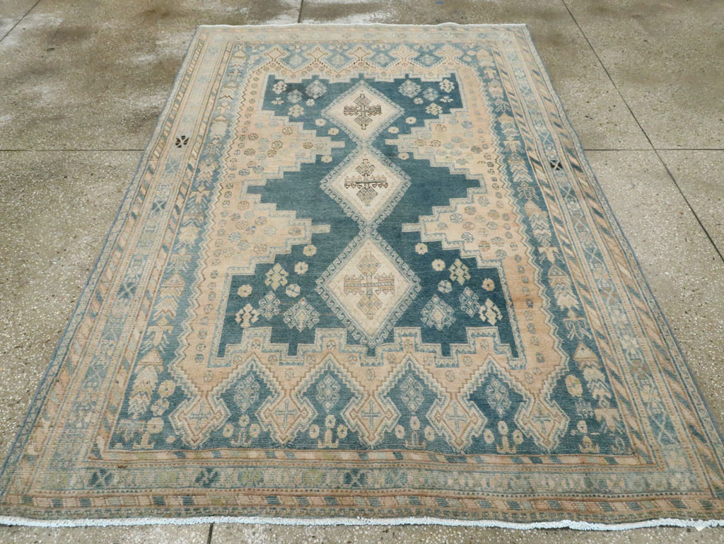 Vintage Persian Afshar Accent Rug, No.28832 - Galerie Shabab