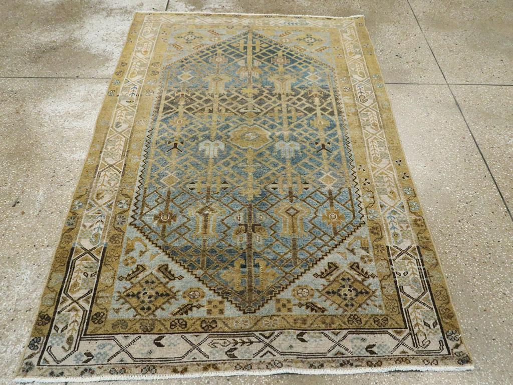 Vintage Persian Malayer Accent Rug, No.28833 - Galerie Shabab