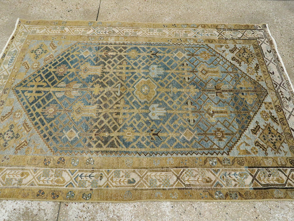 Vintage Persian Malayer Accent Rug, No.28833 - Galerie Shabab