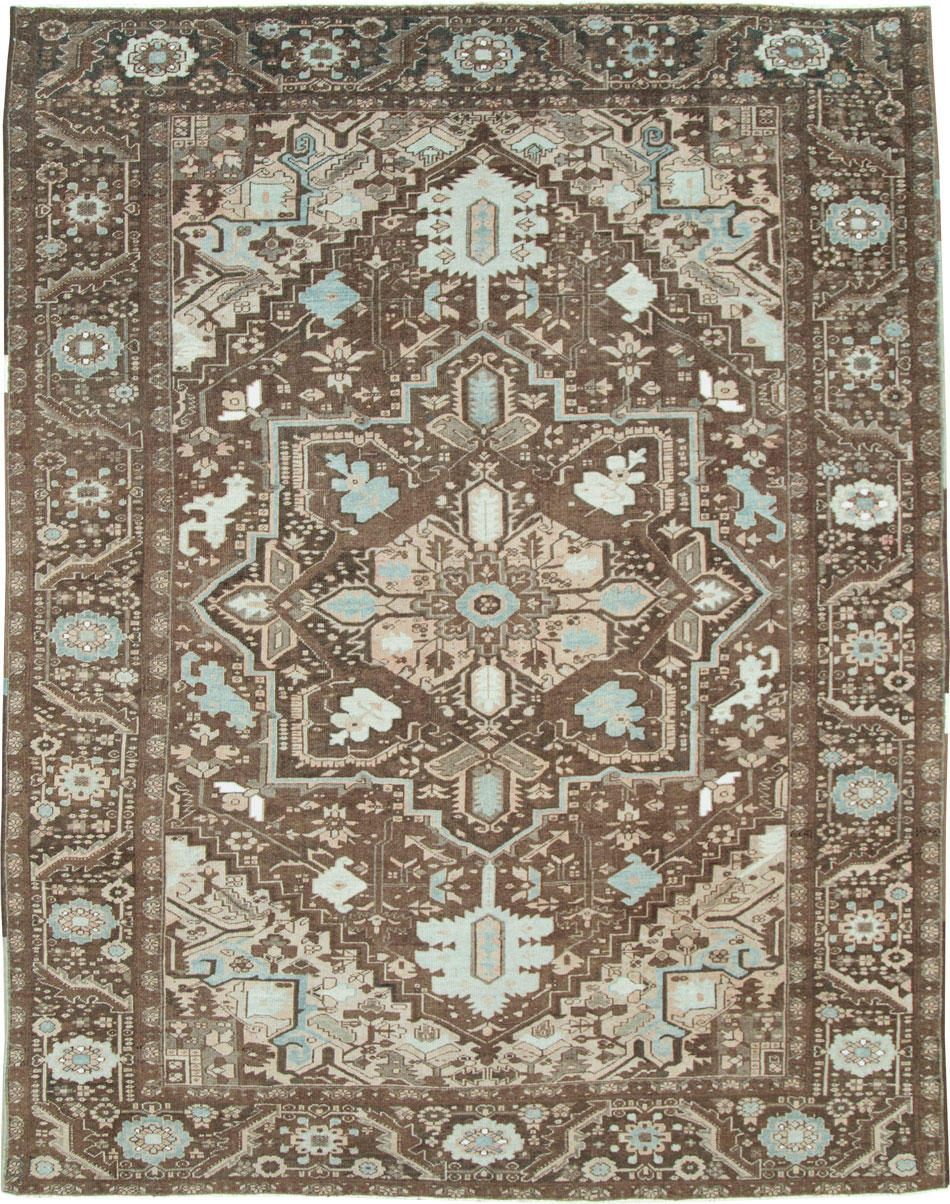 Vintage Persian Heriz Carpet, No.28840 - Galerie Shabab
