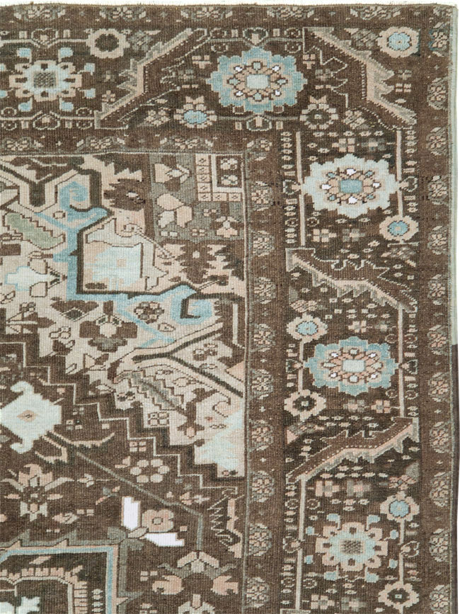 Vintage Persian Heriz Carpet, No.28840 - Galerie Shabab