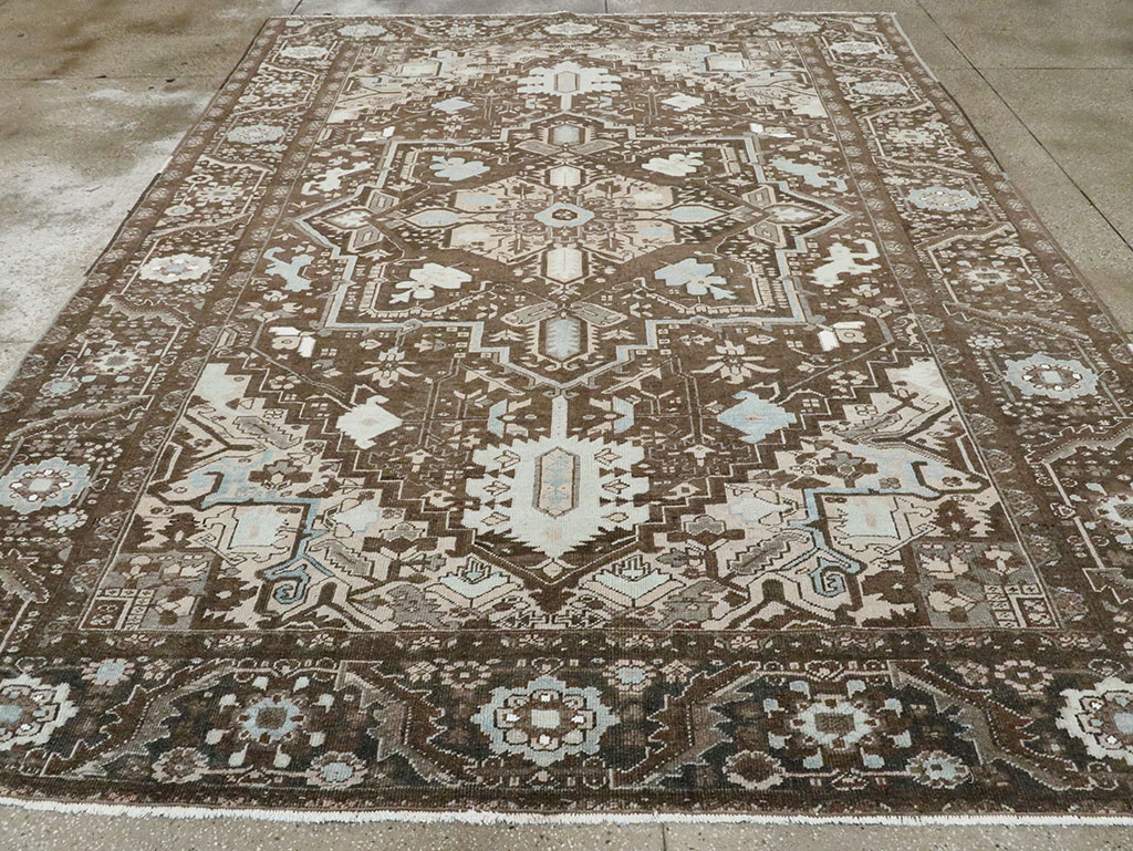 Vintage Persian Heriz Carpet, No.28840 - Galerie Shabab
