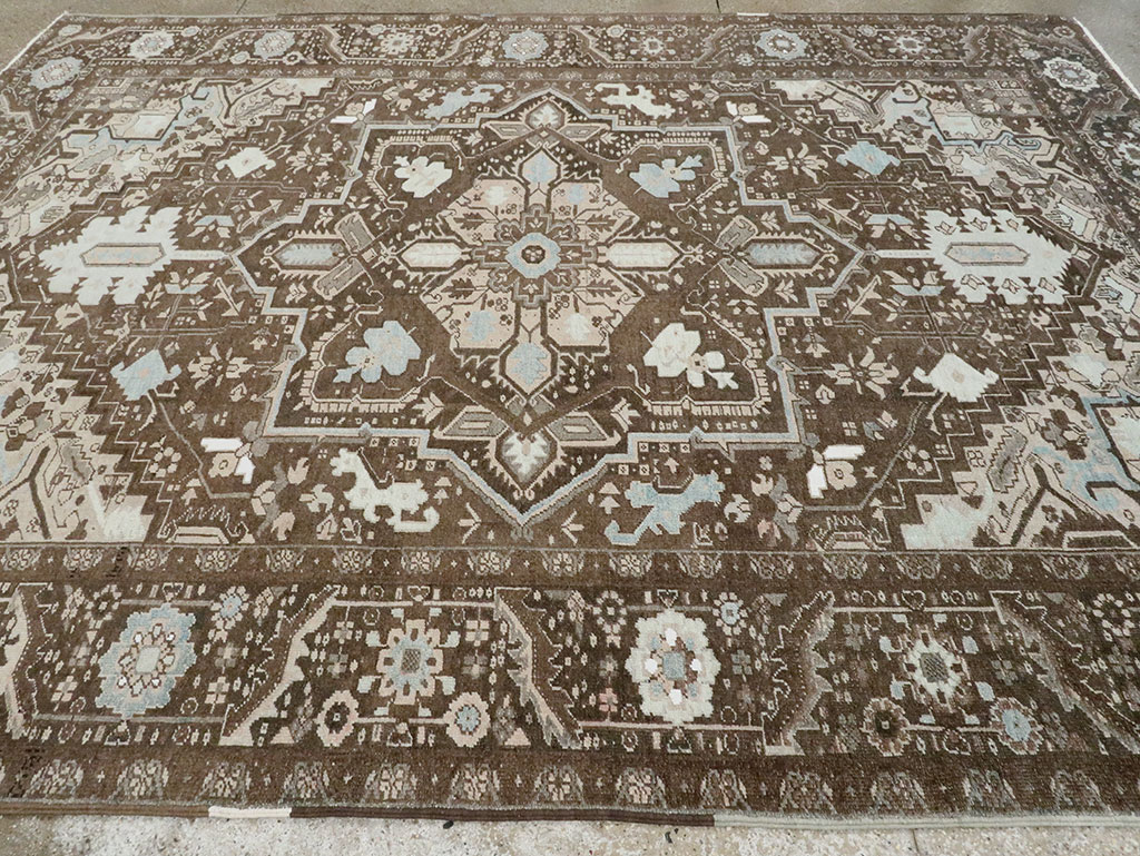 Vintage Persian Heriz Carpet, No.28840 - Galerie Shabab