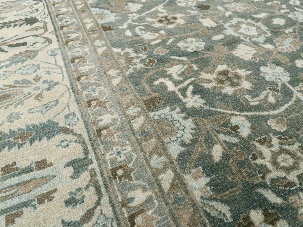Vintage Persian Malayer Room Size Carpet, No.28842 - Galerie Shabab