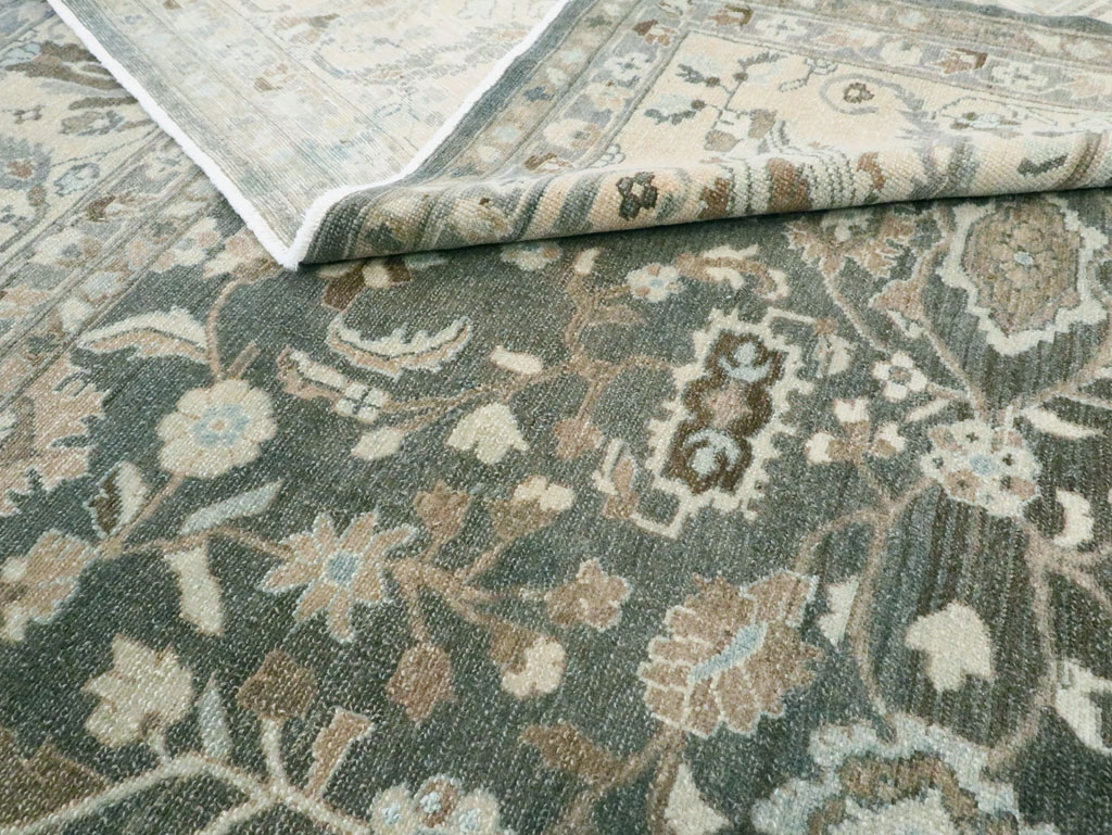 Vintage Persian Malayer Room Size Carpet, No.28842 - Galerie Shabab